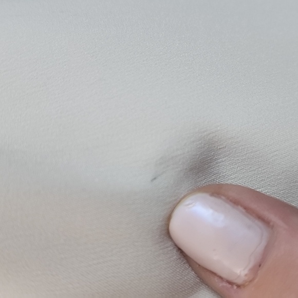 Faux Leather Detail Top Size XL  Ivory Ann Taylor - Picture 7 of 8